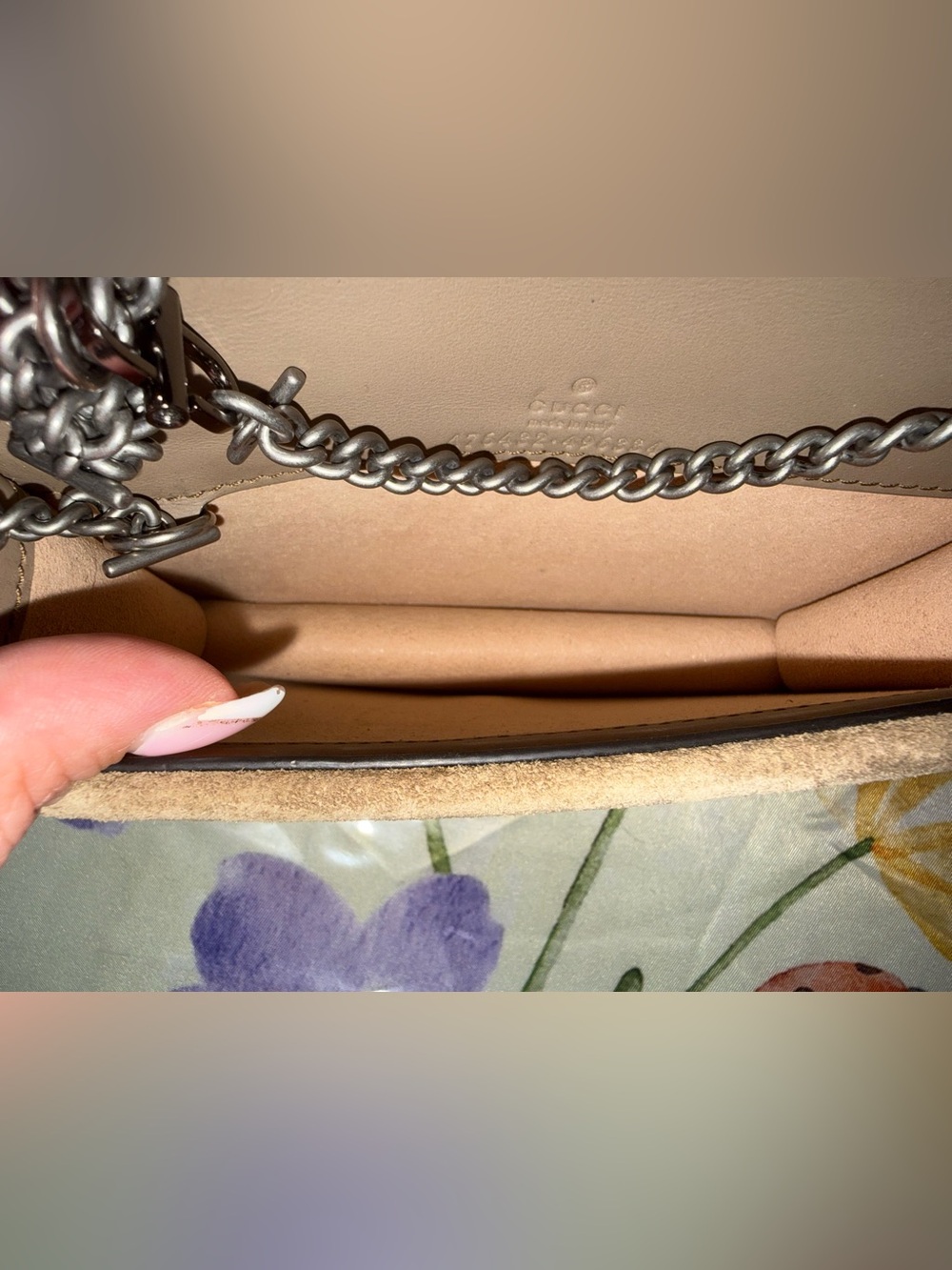 Gucci Beige GG Supreme Dionysus Mini Shoulder Bag with Silver - tone Hardware - Picture 9 of 12
